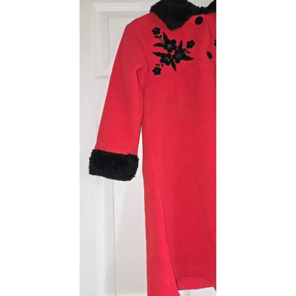 Vintage Petes Partner Good Lad Girls Size 6 Red Fleece Dress Coat & Hat 2pc Set! - Picture 15 of 16